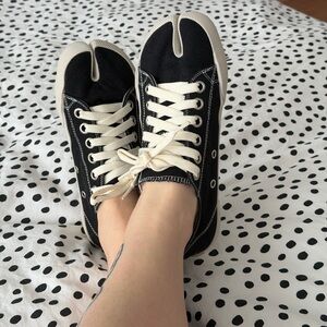 Maison Martin Margiela Tabi Black and White Sneakers